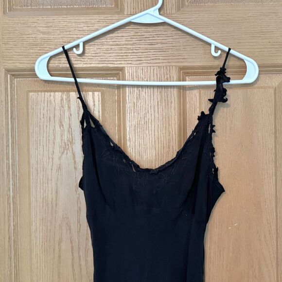 BCBGMAXAZRIA Women's Vintage Black Floral Dress Size 4 - Picture 2 of 14